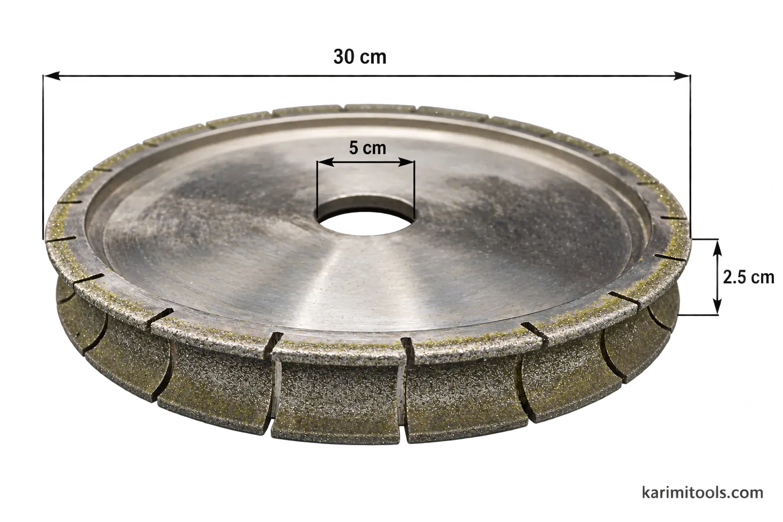 Marble profiling wheel 30 cm — K30-M20-2.5CM — 2