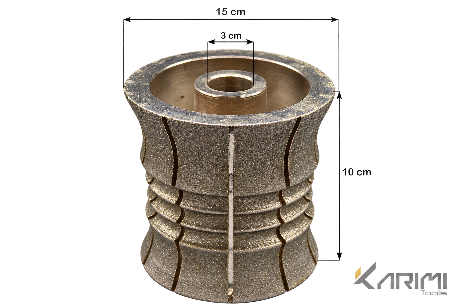 Electroplated marble profiling wheel 15 cm — K15-M614-10CM — 2