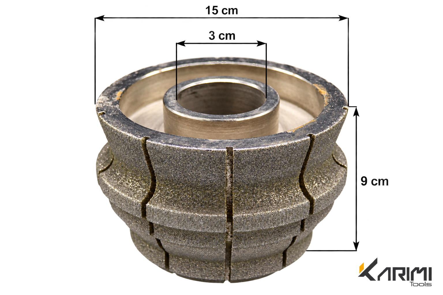 الکتروپلیت مرمریت قطر 15 سانتی‌متر — K15-M107-9CM — ۲
