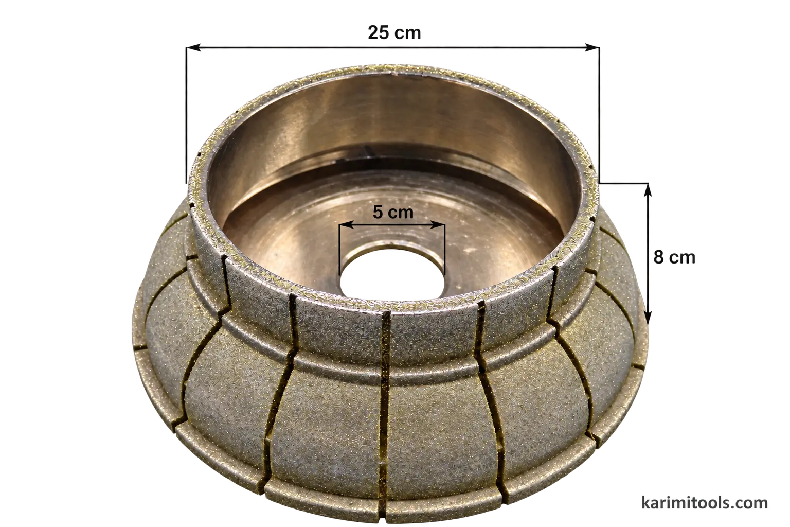 Marble profiling wheel 25 cm — K25-M46-10CM — 2