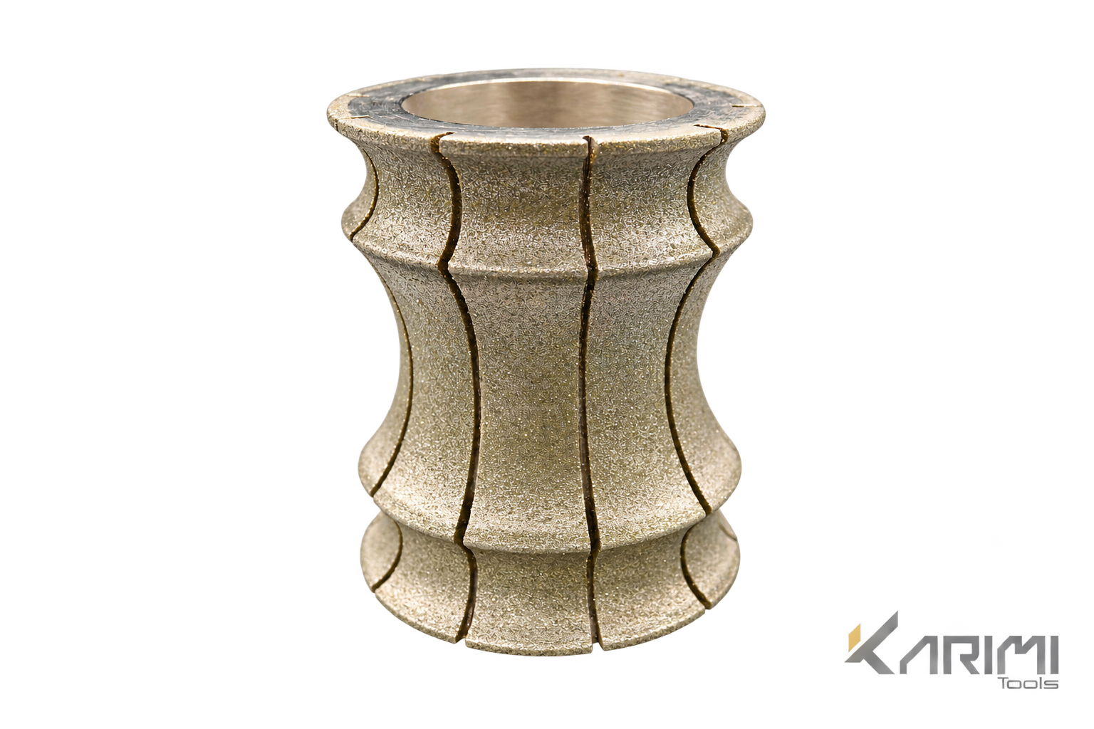 عجلة تشكيل الرخام المطلية كهربائيًا بقطر 15 سم — K15-M505-10CM