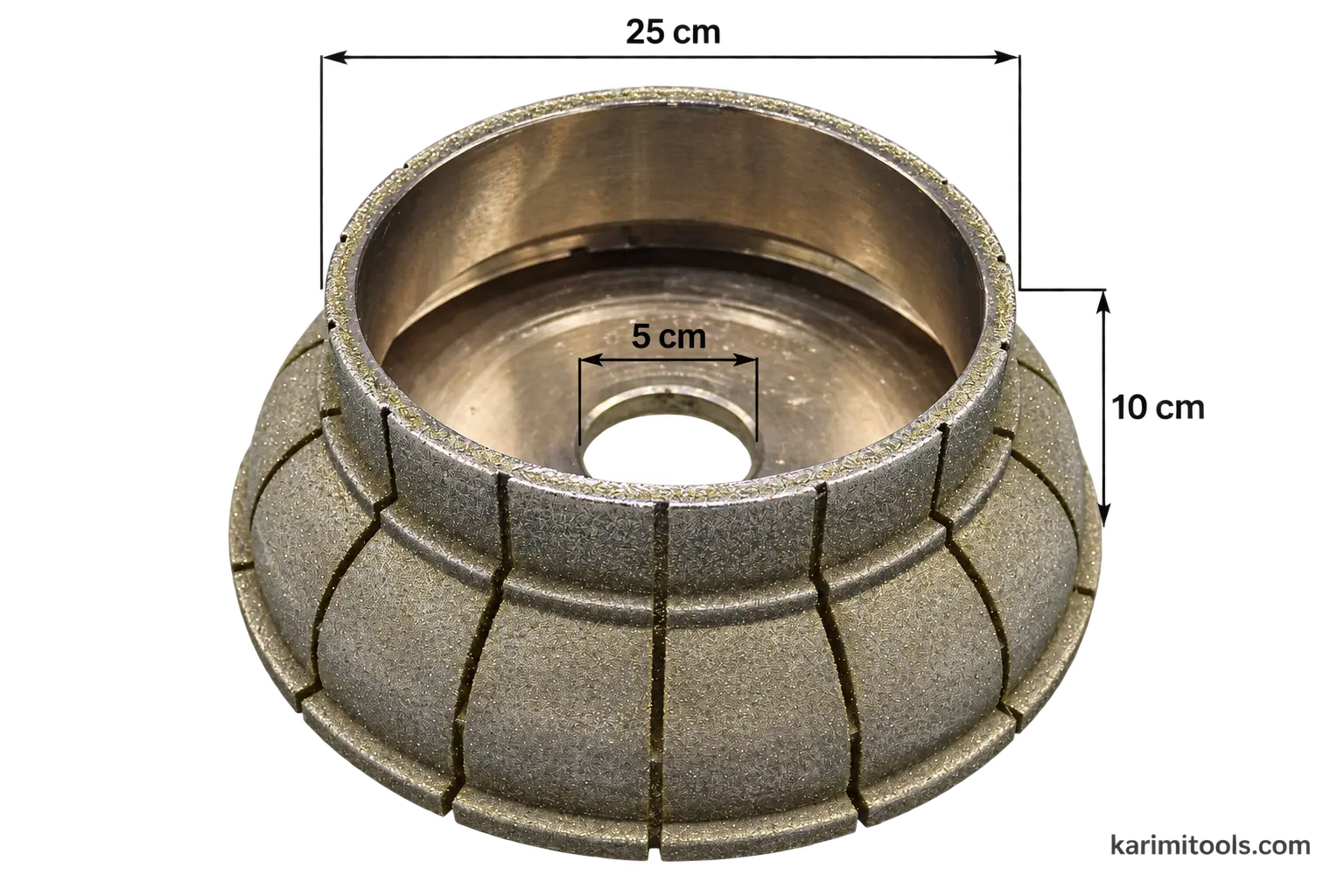 Профильный инструмент для мрамора, 25 см — K25-M10-10CM — 2