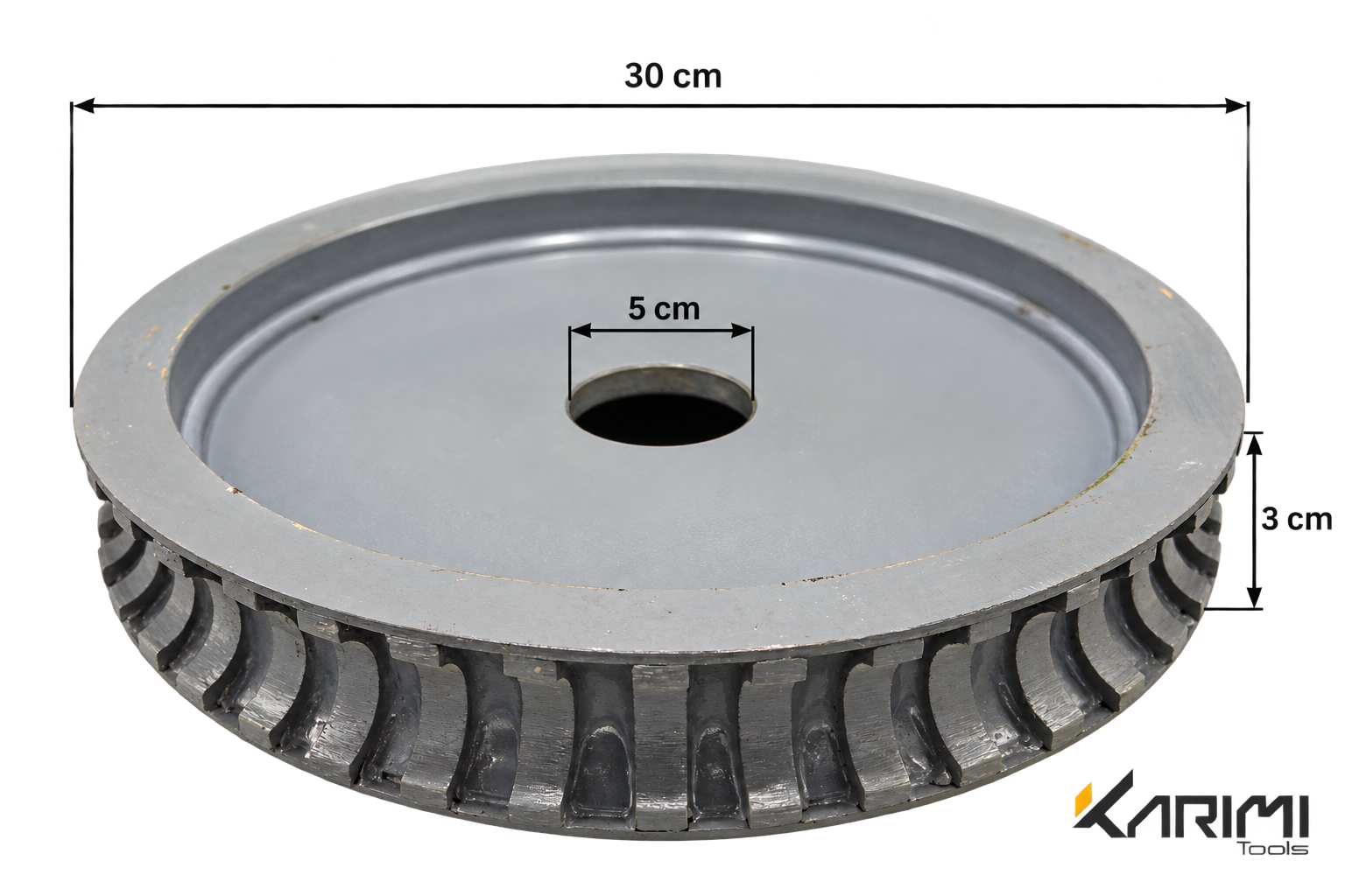 Гальваническая профильная фреза для гранита, 30 см — K30-G20-2.5CM — 2